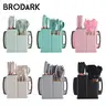 BRODARK 19pcs Food Grade Silicone Kitchenware Set - Durable Heat-Resistant Utensils Kit with Handle, Spatula, Knives, Spoon, Shovel, Cutting Board, Egg Beaters, Storage, Portable Blush Pink Cookware for Home/Restaurant Cooking, Versatile Kitchen Supplies