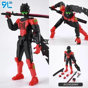 9L3D Printed NEWInvincibles Tech Jacker Titan13 Lucky13 Action Figure Dummy13 Motorcycle Multi-Jointed Collectible Model Toy T13