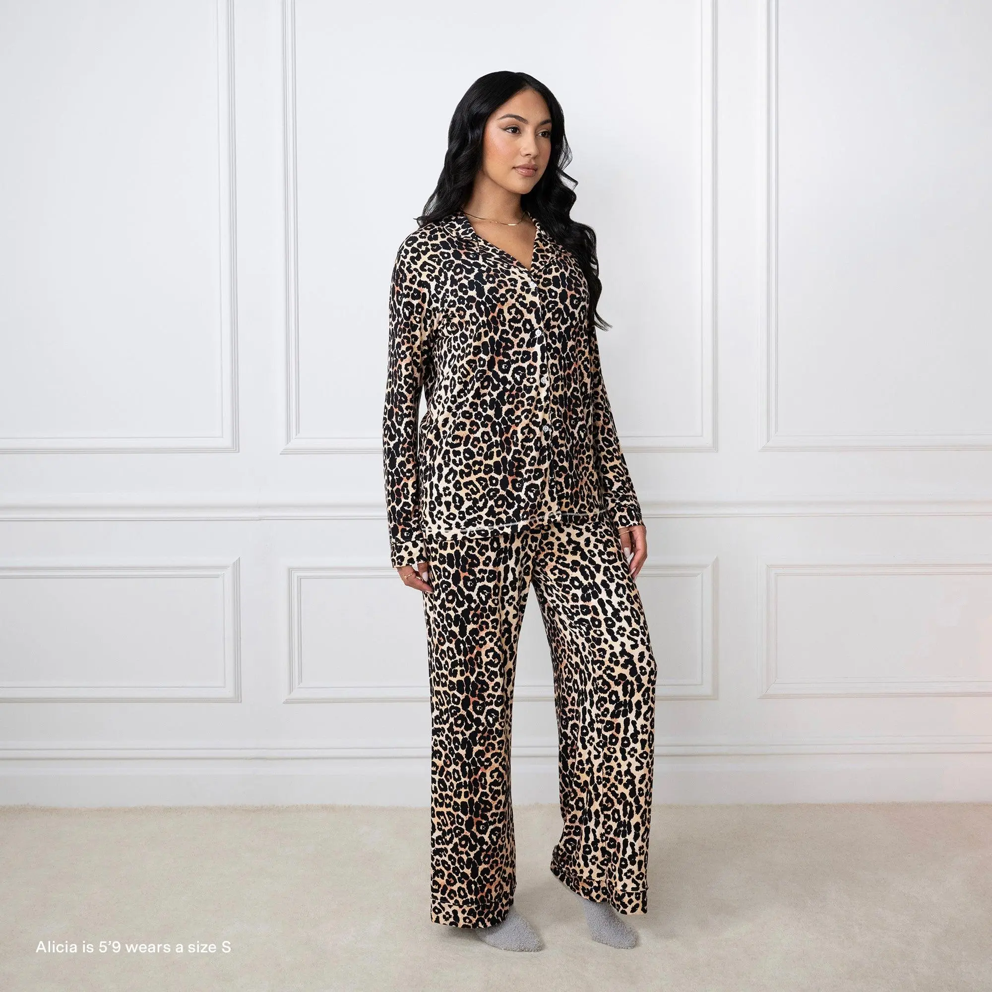Girls Night Leopard Pajama Set Girls Night Leopard Pajama Set