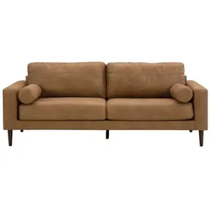 Telora Vegan Tan Leather Sofa