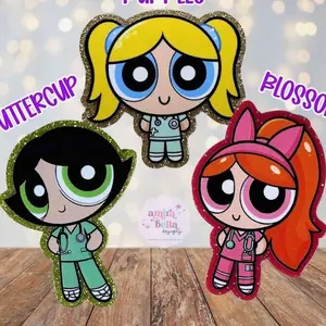 Powerpuff Nurse Badge Reel | Cute Cartoon Nurse Badge Reel | RN Badge Holder | Nurse Gift | Nurse Badge Clip | Nurse Accessories