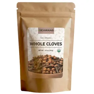 Heawans Hand Picked Premium Grade Organic Whole Cloves 4.5 oz, Packed in a USDA certified farm