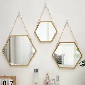 Hanging Hexagon Mirror
