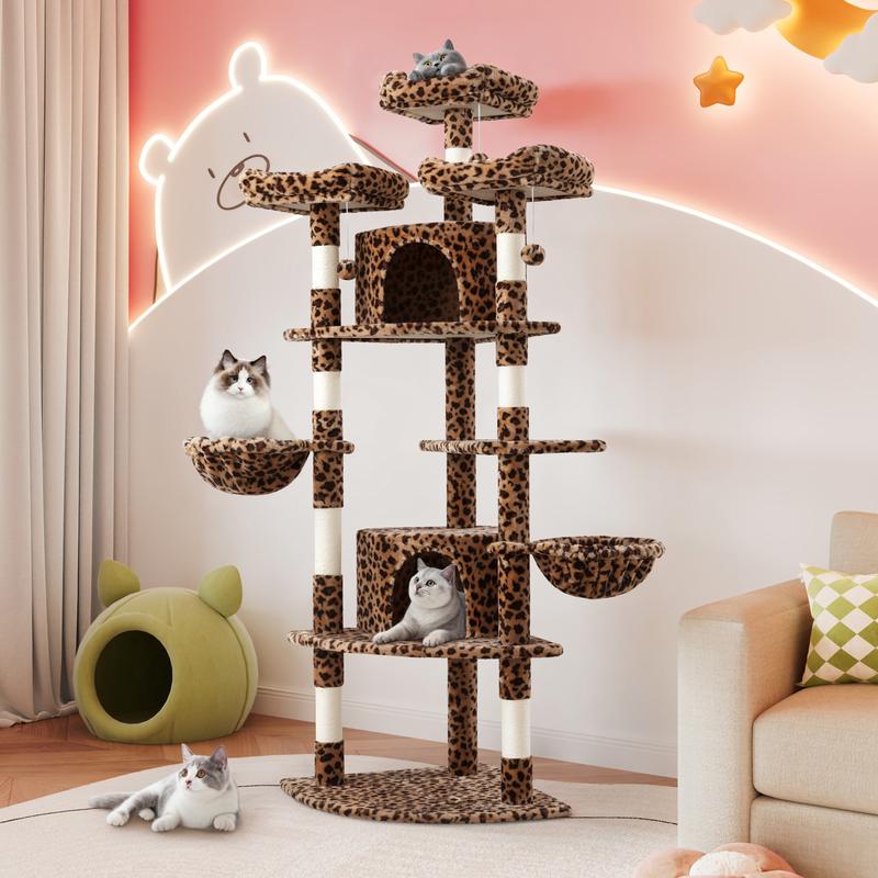 SHA CERLIN 73in Corner Cat Tree for Indoor Cats -Save Space with Multi-Level Perches, Condo, Sisal Scratching Posts#ChristmasGifts#TikTokShopBlackFriday SHA CERLIN 73in Corner Cat Tree for Indoor Cats -Save Space with Multi-Level Perches, Condo, Sisal Scratching Posts#ChristmasGifts#TikTokShopBlackFriday