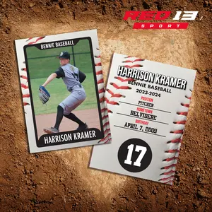 Personalized UV Printed Metal Baseball Card