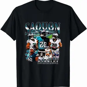 Saquon Eagles Vintage Barkley Design 90s Graphic Tee T-Shirt