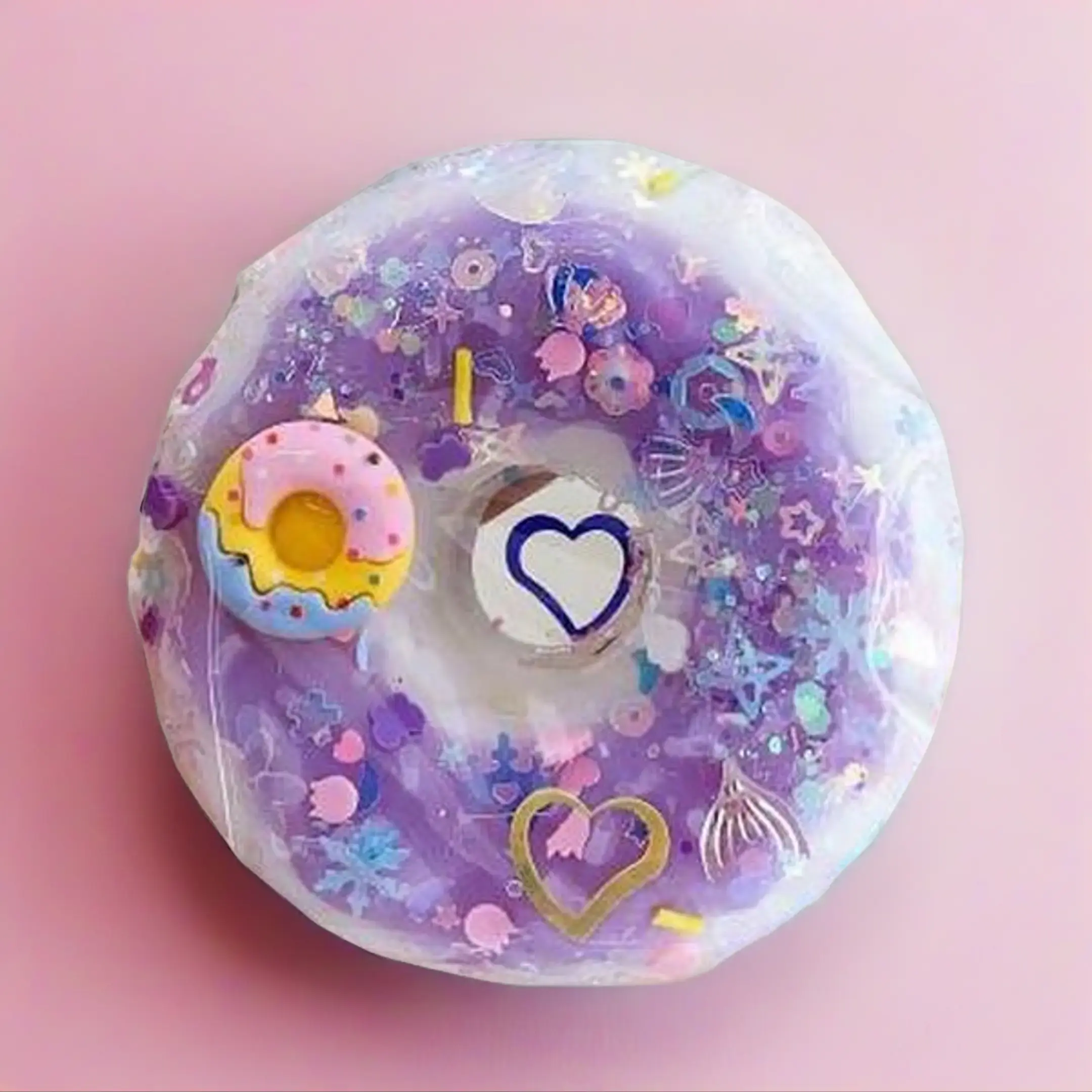 Luxury Donut Character Squishy Stress Relief Toy - Realistic Cute Creative Decompression Squeeze Toy, Oddly Satisfying Squishies for Anxiety Relief, Character Squishy Stress Relief Toys