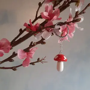 mushroom keychain