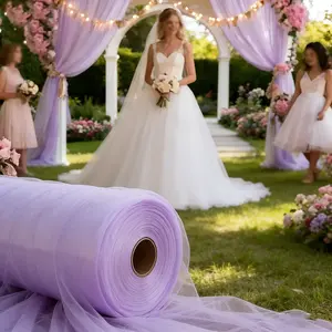 Valentine's Day Light Sheer Fabric Roll, Multifunctional Decoration for Weddings Birthdays Stairs Chairs Arches Halloween Christmas