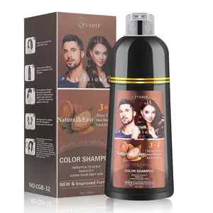 FVSHIP Hair Dye Shampoo for Gery Hair, Hair Color Shampoo for Women&Men, Instant Hair Dye 500ML