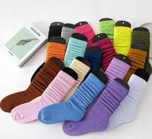 Slouch Socks Lady Women Womenswear slouch socks Comfort Breathable scrunchie socks Comfortable Sporty Everyday