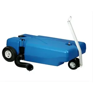 212 MAIN BARKER 27844 32Gal Portable Holding Tank Tote, Heavy Duty Wagon, Easy Dumping, Swivel Wheels