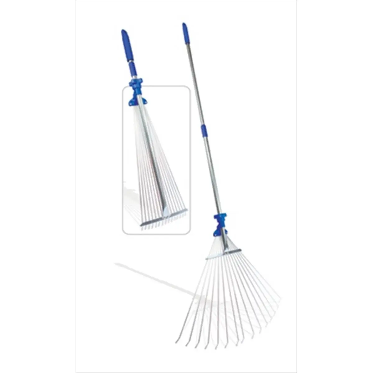CAMCO Collapsible Folding Rake with Portable Handle - Portable Household Cleaning Tool for Keeping Campsite Neat, Keep Campsite Neat