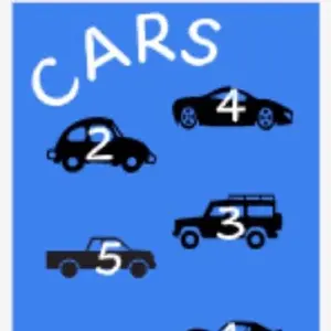 Cars laminated Savings Tracker