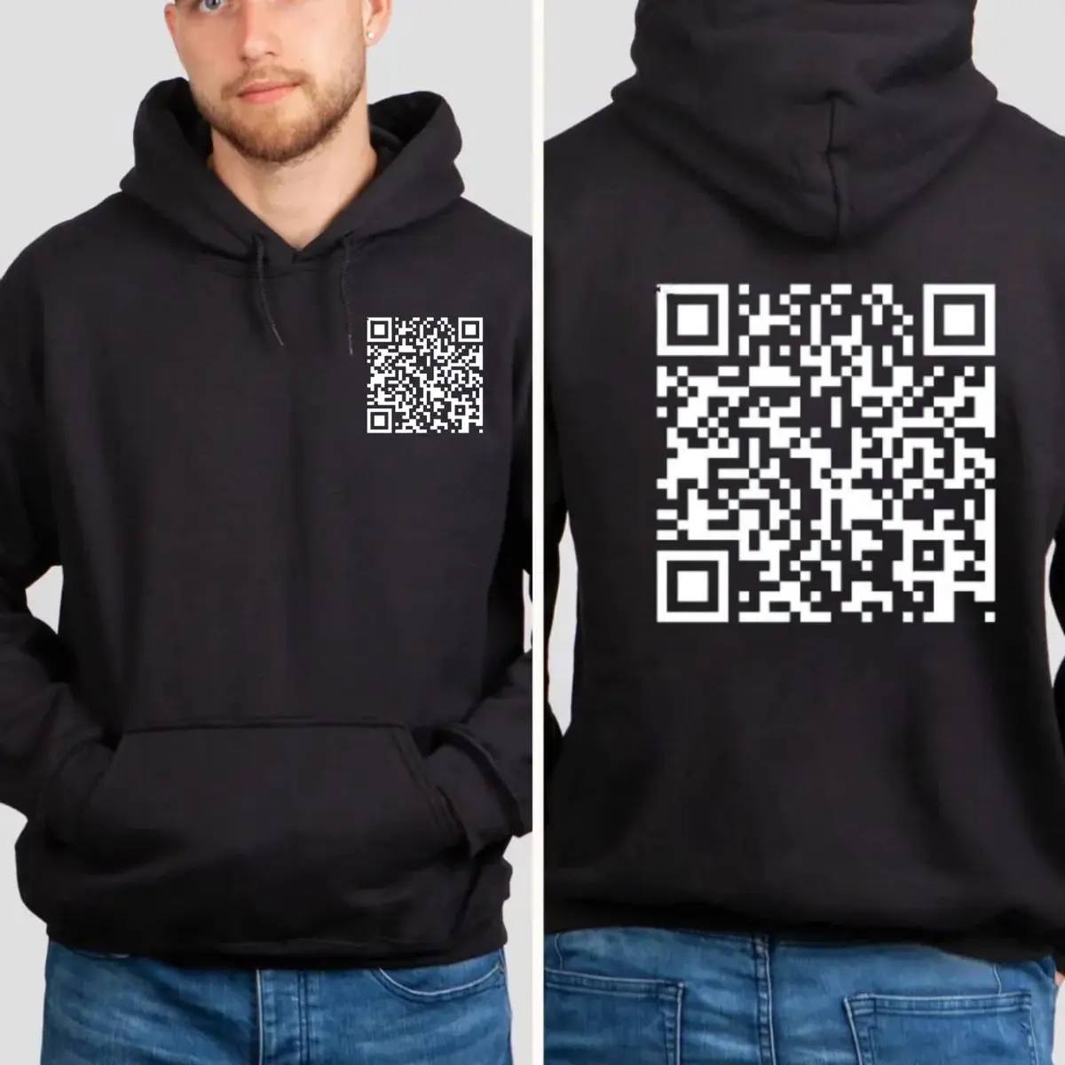 Bitch Shut The Fu.ck Up Qr Code Shirt Sweatshirt Hoodie, Fu.ck You Qr Code Shirt, Funny Fu Qr Code Hoodie, Unisex Sweater Pullover Tee
