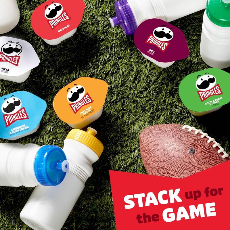 Pringles Potato Crisps Chips, Lunch Snacks, Snack Cups, Variety Pack, 19.5oz Box (27 Cups)