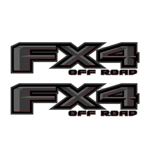 FX4 Off Road Decal Red Accent Replacement Sticker Ford