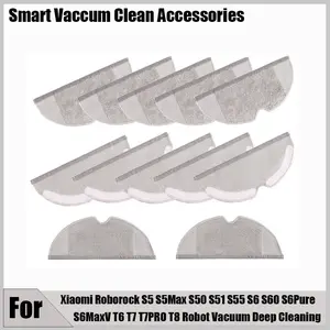 Parts Dry Wet Mop Cloths for Xiaomi Roborock S5 S5Max S50 S51 S55 S6 S60 S6Pure S6MaxV T6 T7 T7PRO T8 Robot Vacuum Deep Cleaning
