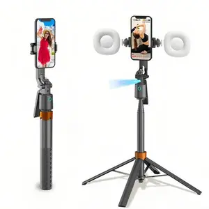 70.8 inch 360° Rotatable Smart Auto Face Tracking Selfie Stick Tripod with Gesture Control & Rechargeable