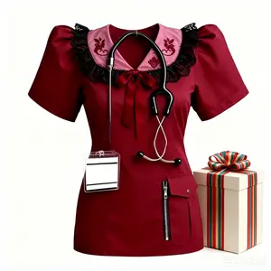 6pcs ersonalized Nurse Clothing Keychain, 2D Flat, Hospital ID Card Holder, Stethoscope Shaped Sturdy Chain Design, Nursing Graduation Gife|A thoughtful gift for nursing students, new grads, or seasoned medical professionals to celebrate their hard work.