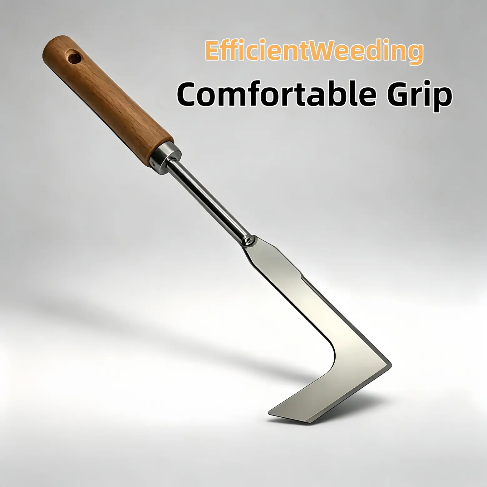 New Stainless Steel Garden Weeder Tool - Heavy-Duty Handle Hand Trowel for Weeding, Soil Loosening, Portable Grass Digger, Gardening Essentials (TikTok Deals for You Days)