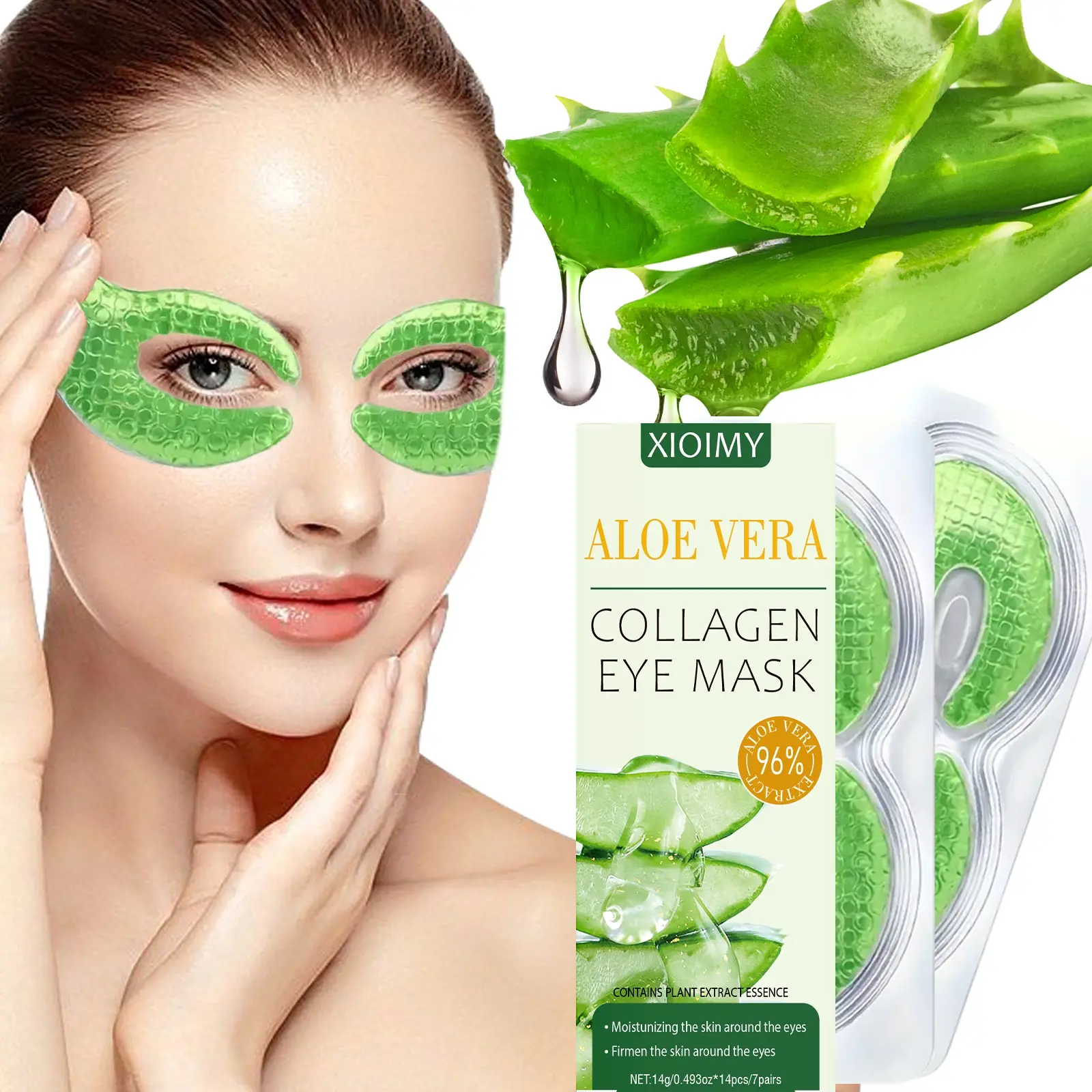 14pcs Aloe Vera Collagen Eye Masks, Natural Aloe Vera Ingredients, Smooth  Soft Moisturizing Hydrating Eyelid Skin, Fades Dark Circles, All Skin  Types, Hydrating Eye Care - TikTok Shop