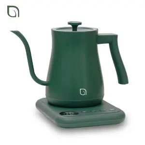 CookWithWillow Electric Gooseneck Kettle 1200W Thermo Pot with 5 Temperature Settings & Keep Warm Option 1.0L Eco-Friendly Non-Toxic for Matcha Tea Coffee
