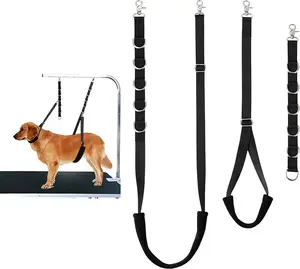 3pcs Dog Grooming Abdominal Restraint - Adjustable D-Ring Bath Restraint with Arm Extension Loop, Suitable for Small and Medium Dogs and Cats, for Haircut, Washing, and Grooming