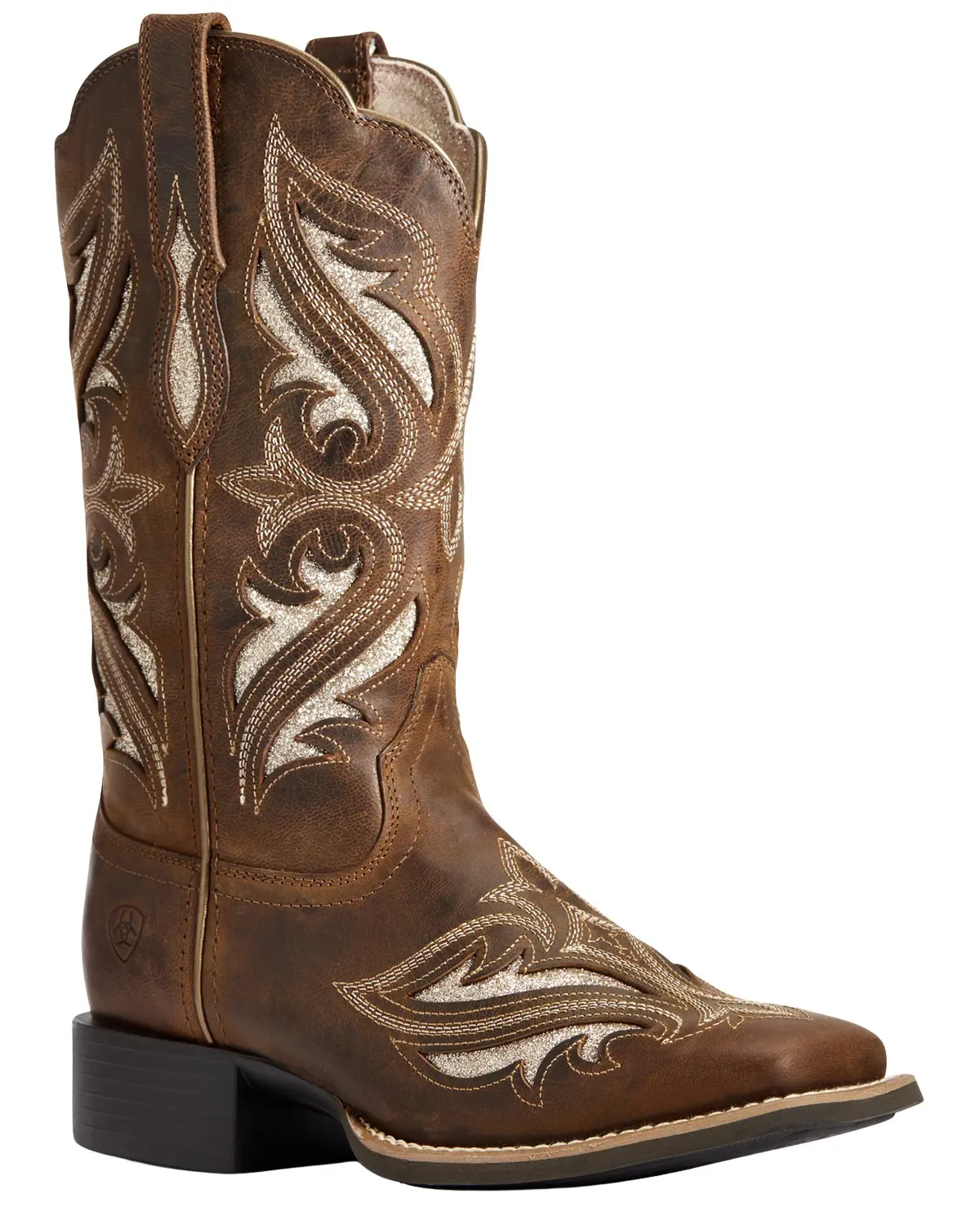 Ariat Women's Women'S Round Up Bliss Western Boot Wide Square Toe - 10034056