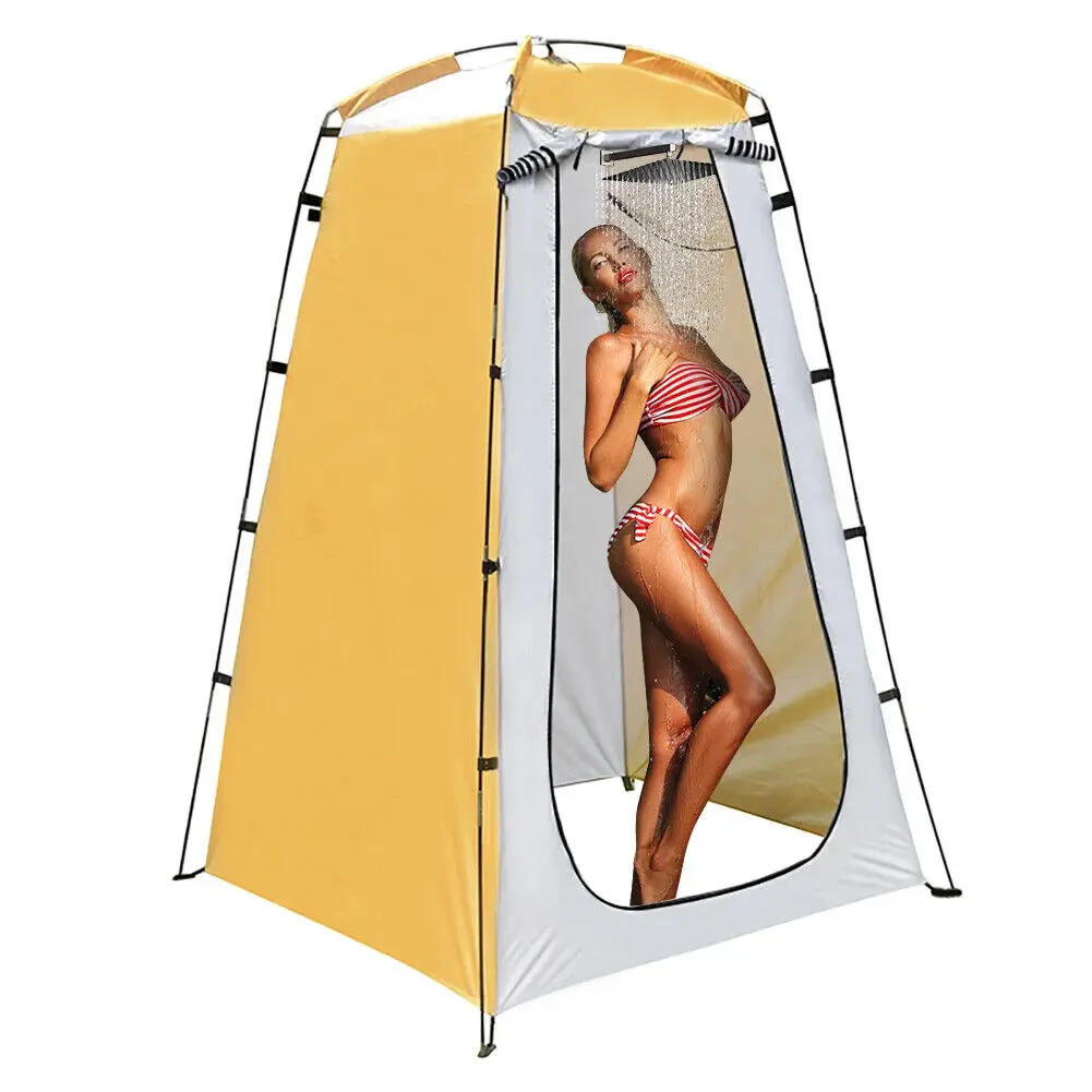 Pop Up Privacy Shower Tent - Military Green Waterproof Camping Shower Tents for Versatile Use, Outdoor Changing Room for Camping, Hiking