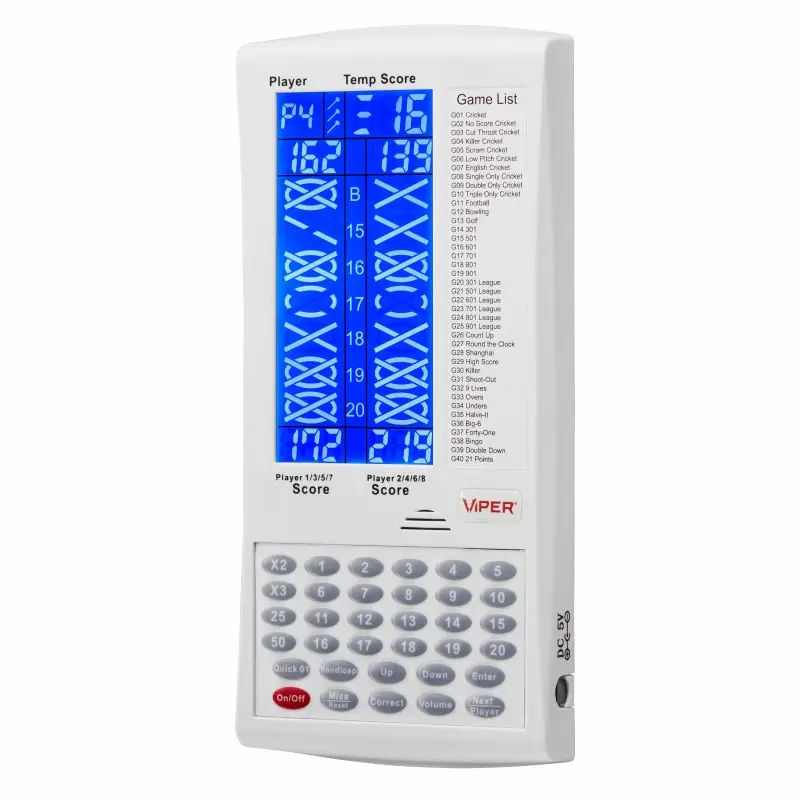 Viper ProScore Electronic Dart Scorer - White Game