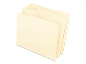 Pendaflex Interior File Folders 1/3 Cut Top Tab Letter Manila 100/Box 421013