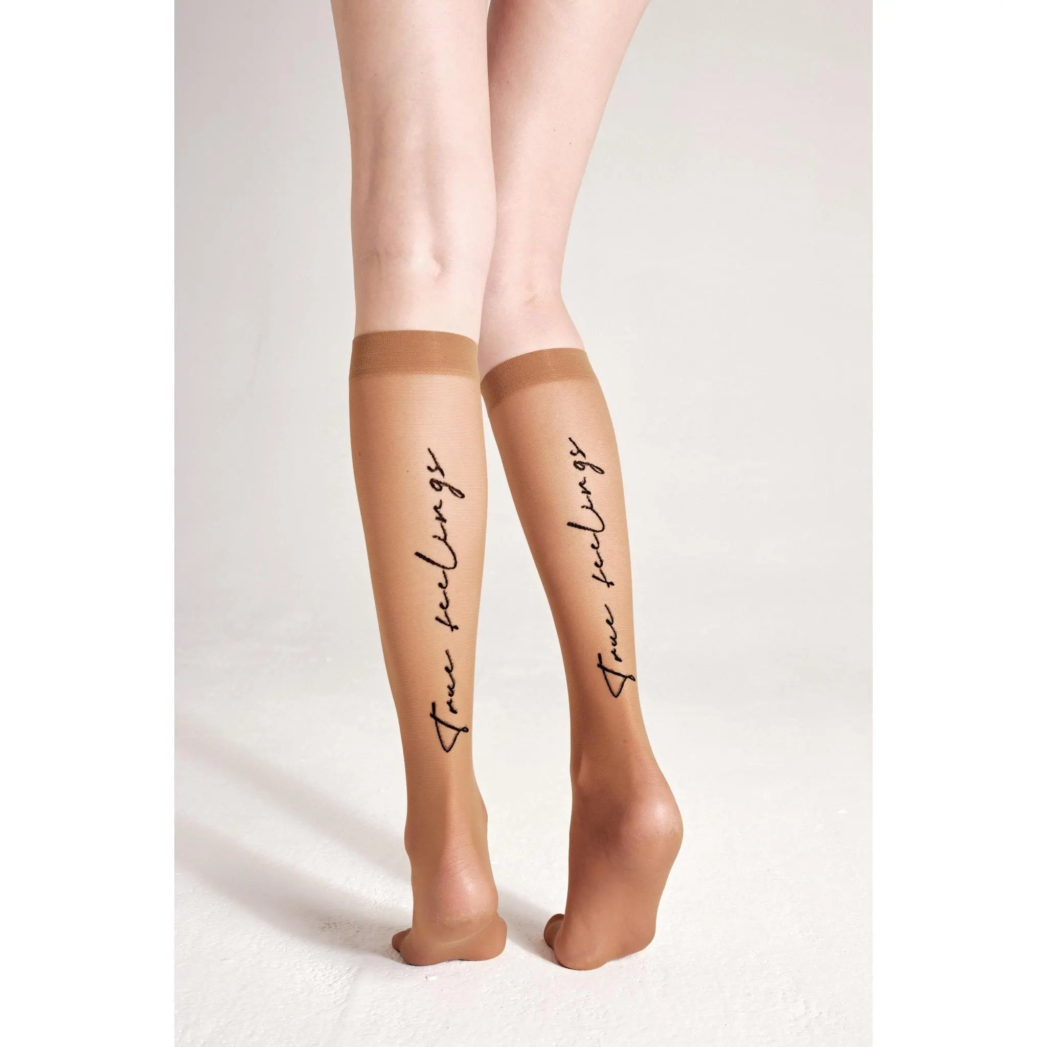 Fantasy Knee Highs Conte True Love - Elastic Band and Printed Design