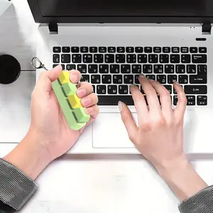 Portable Color Keyboard Switch Tester Kids Computer Learning Toy Adult Office Finger Stress Relief Fidget Toy