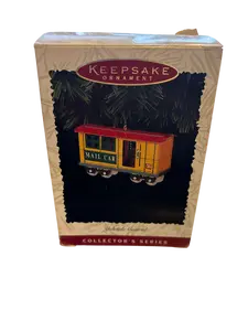Hallmark Yuletide Central Mail Car 1996 Keepsake Ornament