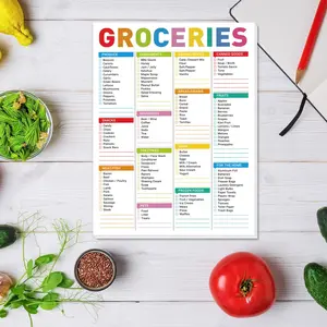 Magnetic Refrigerator Planner without Pen for Valentine's Day Gifts, 1 Count Colorful Fridge Food List, To Do List Notebook for Home Decor, Mean Girls Decorations