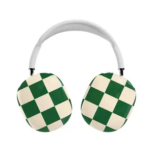 Casely AirPods Max Case | Snap-On Hard Shell Covers | Fit Check | Green Checkerboard
