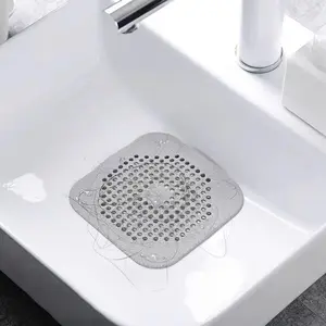 2pcs Kitchen Sink Strainer Replacement Filters, Hair Catcher Drain Cover for Bathroom, Silicone Anti-Clog Suction Cup Filter
