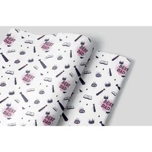 Best Dad Wrapping Paper - Set of 3 Sheets for Birthday & Holiday Gifts, 20x29 in, Made in USA