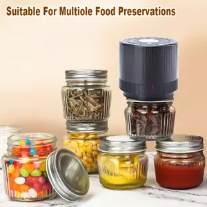 Electric Mason Jar Vacuum Sealer Kit for Wide Mouth and Regular Mouth Mason Jars