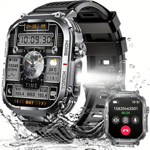Stocking Stuffers for Christmas, Smart Watch for Men Women(Answer/Maker Calls), Sports Watches for iPhone Android, 100+ Sport Modes Fitness Tracker, Waterproof, Rugged Smartwatch with Sleep Monitor Activity Tracker, Gifts for Camping Hiking Lovers