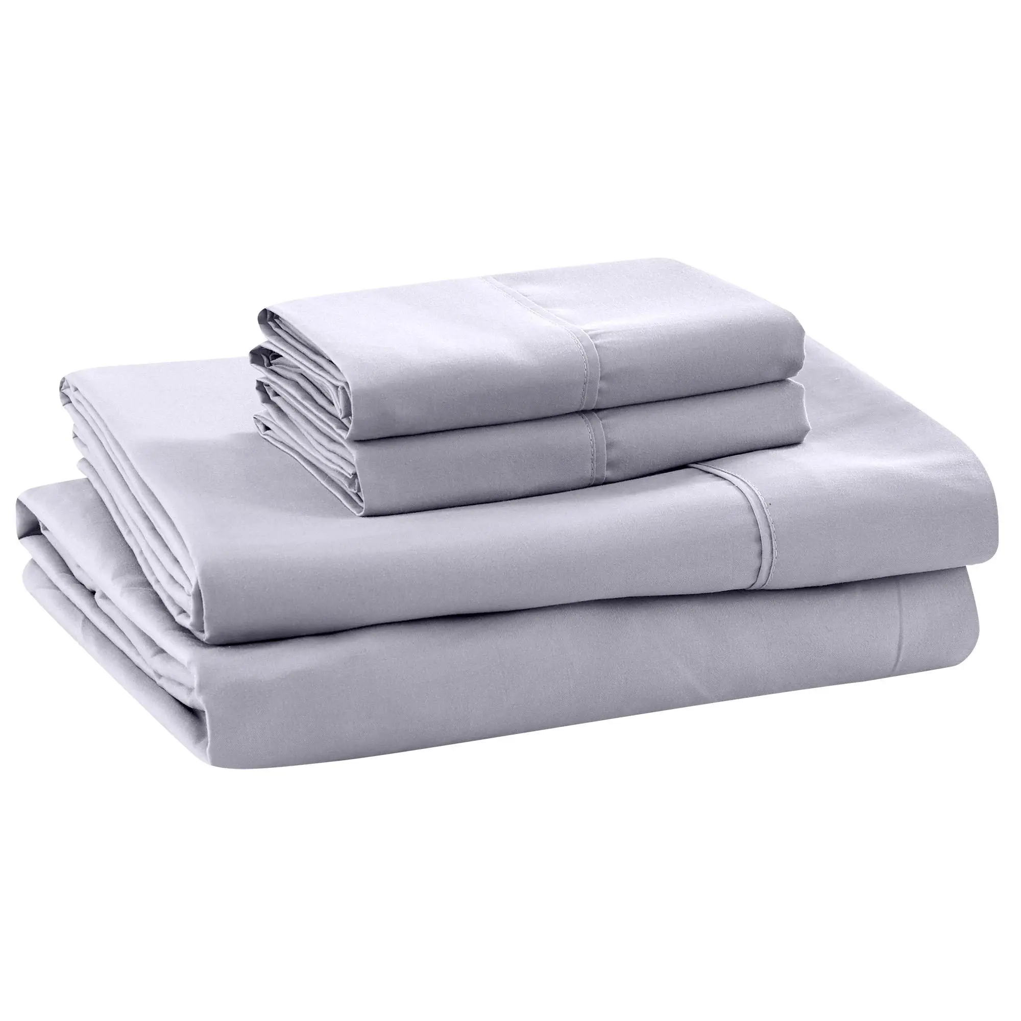 Modern Threads Soft Microfibre 4-Piece Sheet Set - Lilac Marble, California King, Wrinkle Resistant, Hypoallergenic, Flat Weave, Machine Washable Bedding, Four Pieces