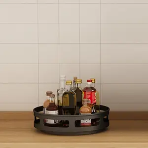 Multi-Purpose Rotating Storage Box, Space-Saving Non-Slip Countertop Organizer for Utensils and Cosmetics, Kitchen Spice Container, Durable Holder