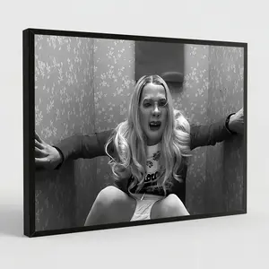 NBHYK Funny Movie White Chicks Poster Unframed Canvas Print Vintage Black And White Humor Comedy Wall Art 90s Retro Film Room Decor 16x24 Inches
