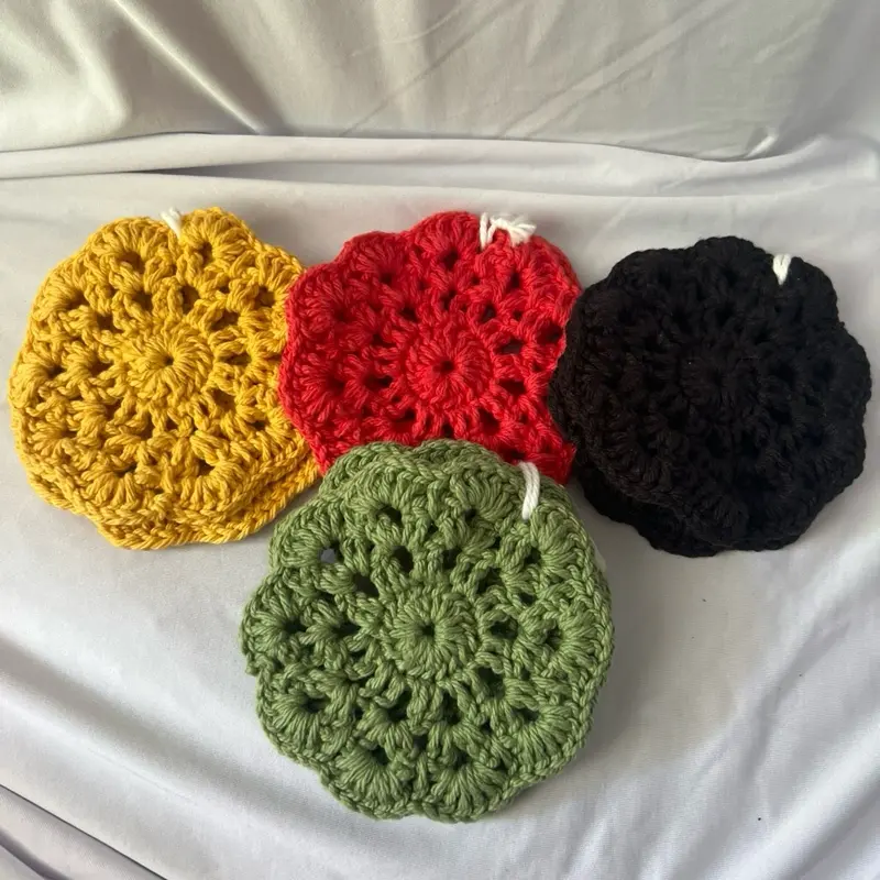 Handmade Crochet Vintage Coasters (set of 2)