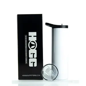 Hogg 30oz Sublimatable Duo Skinny Tumbler with Insulated Design, Leakproof Lid & Straw, Ideal for Portable Use