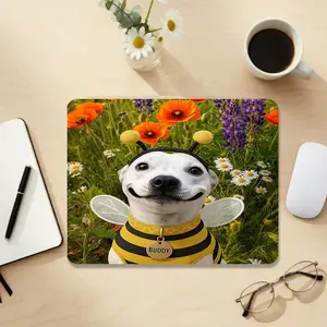 Funny Dog Face Mouse Pad, Cute Kawaii Puppy Desk Mat, 3 Sizes Soft Tech Cloth, Gaming WFH Office Decor, Dog Lover Gift