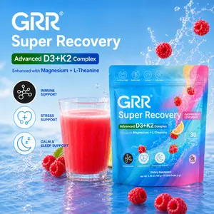 GRR Super Recovery Advanced D3+K2 Complex with Magnesium Glycinate & L-Theanine Supports Bone Immune & Daily Wellness