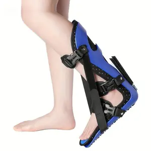 Adjustable Rigid Ankle Foot Stabilizer Brace – Breathable Perforated Non-Slip Ankle Support with Quick-Release Buckles, Ideal for Outdoor Sports & Daily Knee Care
