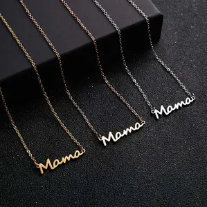 MAMA Letter Necklace for Mom, Y2K Clavicle Chain, Mother’s Day Gift for Women